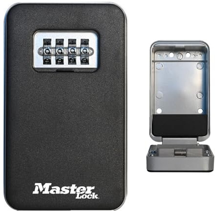Master Lock Key Safe Wall Mounted Pull to Open Medium Size Outdoor, Mounting Kit, for Home Office Industry