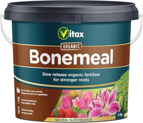 Vitax Bonemeal Organic Fertiliser 10kg | Slow-Release Plant Food for Roots, Flowers & Fruit | High in Phosphate & Nitrogen for Bulbs, Roses, Trees & Shrubs
