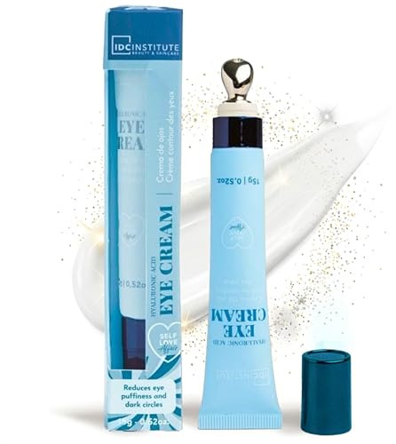 Contorno De Ojos Antiarrugas Hidratante Antibolsas Para Mujer y Hombre. Crema Contorno De Ojos Con Ácido Hialurónico y Aplicador Efecto Frío Para Una Mirada Descansada. Eye Cream Ojeras y Bolsas