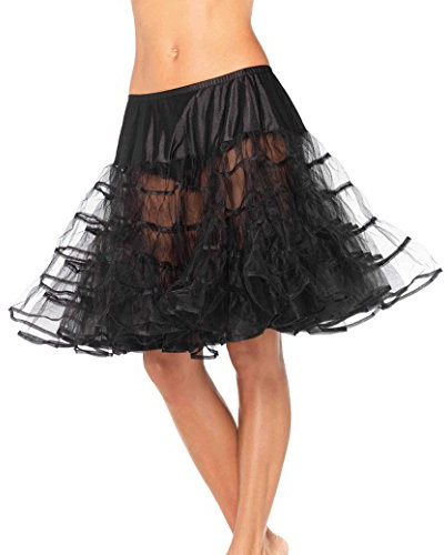 Leg Avenue Knee-Length Petticoat Model (Black)