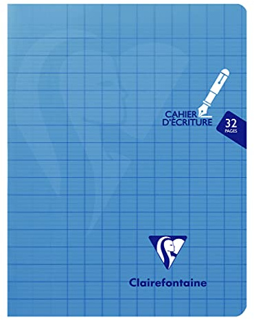 Clairefontaine 303796C Cahier d'Écriture 17x22 32p Grands Carreaux