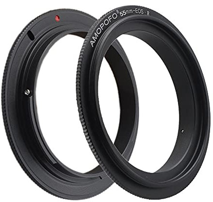 EF R-55mm Retroadapter/Makro Umkehrring Ring,für EF R Kamera EF R RF Adapter,zum umgekehrten Anschrauben eines Objektivs.für Makroaufnahmen