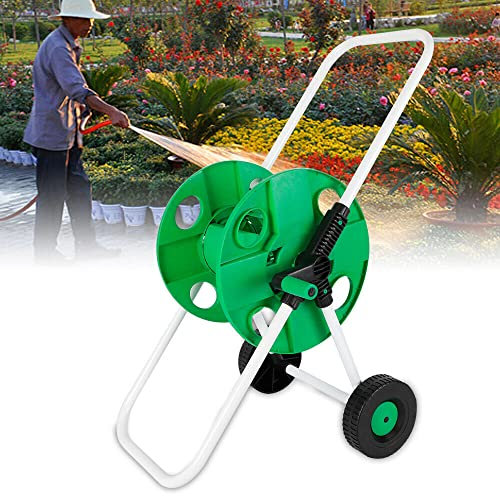 Schlauchtrommel Schlauchwagen 50m Gartenschlauch Wasserschlauchwagen Profi Schlauchwagen Set zum Aufrollen des Schlauchs