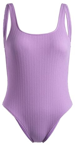 Roxy Aruba - Halter Neck One-Piece Swimsuit for Women - Bañador entero con cuello deportivo - Mujer - L - Morado.