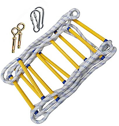 Safety Ladder,Rope Ladder,Safety Rope Ladder,Emergency Ladders,Fire Laddersemergency Fire Escape Ladder/Yellow/15M/49.21Ft