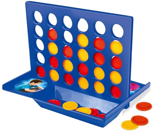 Ram® Travel Size 4 IN A Row Game Mini Board Game 42 Counters