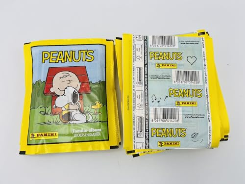 manuelkant 50 bustine edicola per la raccolta di figurine PEANUTS Sticker Album di Famiglia