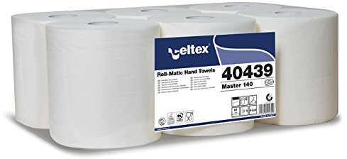 Essuie-main bobine MAXI blanc gaufré ECOLABEL - Colis de 6