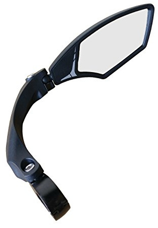 Hafny NEW Handlebar Bike Mirror, HD,Blast-resistant, E-bike Mirror, Glass Lens, HF-MR095 (Silver Right)