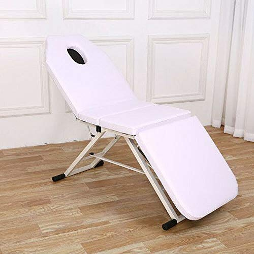 Berkalash Mesa de masaje plegable portátil, mesa de masaje, cama de belleza, tatuaje profesional de belleza, spa, reiki, portátil, plegada, 3 secciones, hecha de espuma de célula fina
