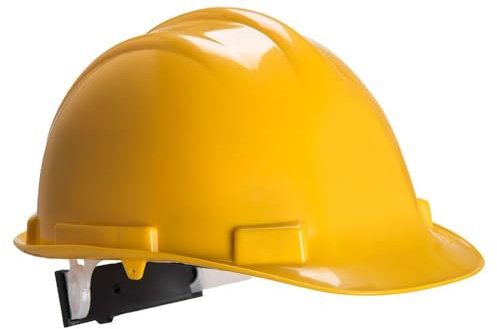 Portwest Casque de sécurité Expertbase à crémaillère, Couleur: Jaune, PS57YER