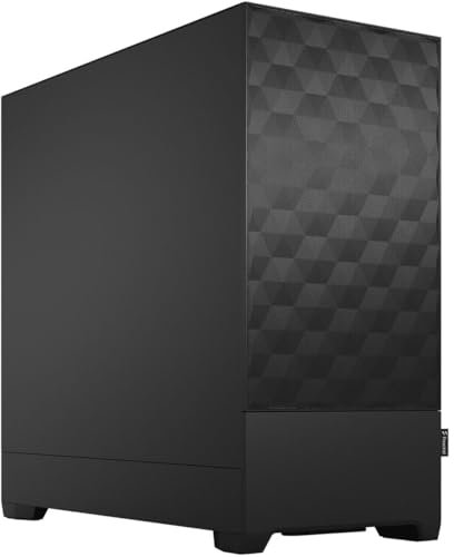 Fractal Design Pop Air Black – Solid – Honeycomb Mesh Front – Solid side panel - Three 120 mm Aspect 12 fans included – ATX High Airflow Mid Tower PC Gaming Case