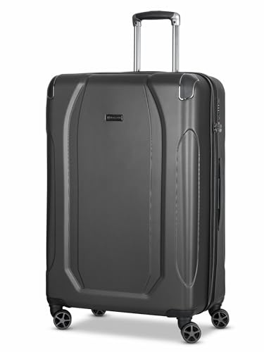 BUGATTI Check-in Koffer für Damen und Herren | großer XL Trolley 51 x 30 x 77 cm aus hochwertigem, stoßfestem ABS Material | Teleskopgriff & TSA-Schloss| Valencia Serie