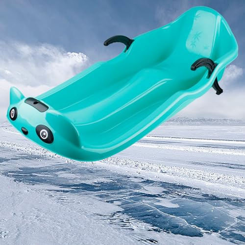 Snow Sledge Kids Double,Snow Sledge with Backrest,Plastic Snow Sled,Plastic Sleds for Sand,Snow Sledge Board