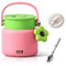 Euakee Thermobehälter für Essen 800ml, 316 Edelstahl Wärmebehälter mit Löffel, Thermobecher Essen Auslaufsicher, Thermo Lunchbox, Weitmundig Warmhaltebox für Kinder, Erwachsene, Suppen (Rosa)