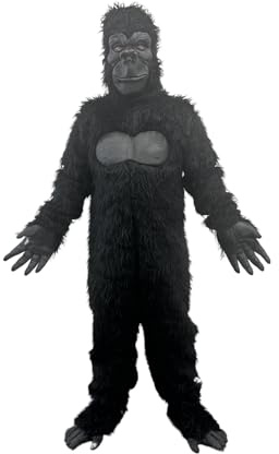 Lormaka Gorilla maskot kostym schimpans karaktär outfit vuxen apa kostym