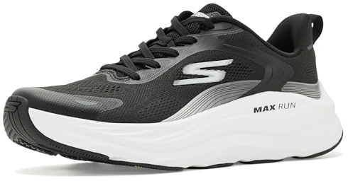 Skechers Women's Max Run Pacewave Trainer, Black/White, 5 UK