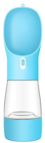 Botellas de agua y alimentos para mascotas de 458 ml, taza de agua multifuncional para perros, taza de agua multifuncional para caminar, discos de viaje para perros, cuenco portátil para aperitivos