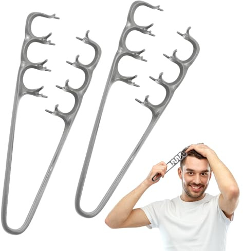 2 Pezzi Pettine Volumizzante Capelli, Pettine Capelli per Texture Quad, Strumento Volumizzante per Radici, Uomini e Donne Accessorio per la Cura Del Parrucchiere, per Coprire le Cuciture