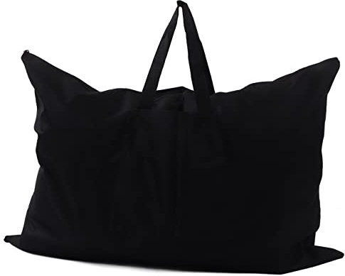 LIYJTK Sac de Portefeuille d'artiste, Sac de Transport d'art léger en Toile épaisse de Grande capacité pour Magazine de Cartes de Tableau 38x26 Pouces Noir