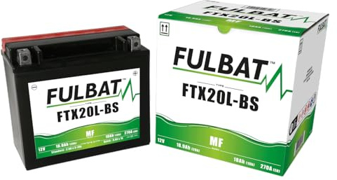 Batería FULBAT AGM YTX20L-BS 12V 18Ah 270A Largo: 175 x Ancho: 87 x Alto 155 (mm)
