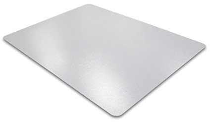 Floortex Bodenschutzmatte | Bürostuhlunterlage Ecotex evolutionmat | 120 x 90 cm | aus verbessertem Polymer mit bis zu 50 % recyceltem Inhalt | transparent | rechteckig | für harte Böden