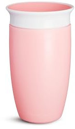 Munchkin Miracle 360 Tasse à bec | Tasse Bébé & Tout-Petits | Sans BPA | Étanches | Idéale pour le Sevrage | 12+ Mois | 10oz/296ml | Rose