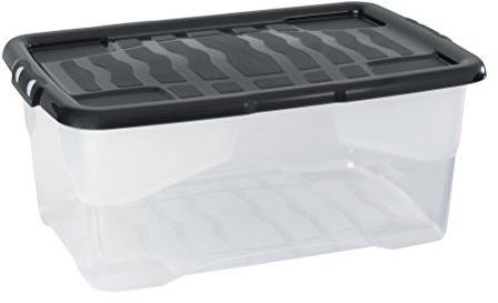 CEP Crystal 42 Litre Plastic Storage Box, 60 x 39.7 x 25.2 cm