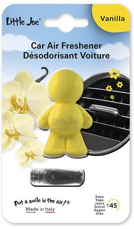 Little Joe Profumatore in gel Aroma di vaniglia per l'aeratore dell'auto. Lunga durata, fino a 45 giorni. Profumo irresistibile e divertente per tutti i tipi di pubblico.