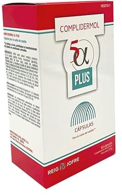 Complidermol 5 alfa Plus. 60 cápsulas blandas. Complidermol