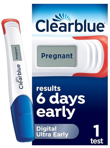 Clearblue Early Detection Pregnancy Test – Digital Ultra Early (10 MIU/ml), No Test Can Tell You Sooner – 1 Digital Test, Packaging May Vary