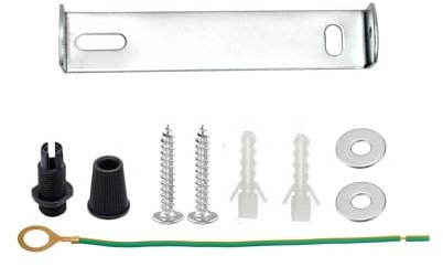 LEDSone Deckenrosette mit Befestigungsband, Metallplatte mit Zubehör (50 mm)