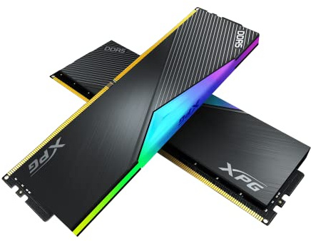 XPG Lancer DDR5 RGB 6000MHz 32GB (2x16GB) CL40-40-40 UDIMM - Memoria RAM de Escritorio (288 Pines (AX5U6000C4016G-DCLARBK), Negro