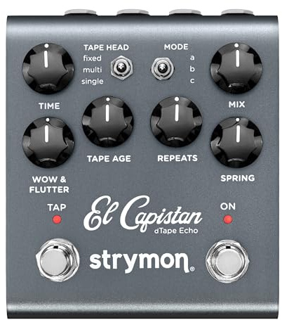 Strymon El Capistan V2 dTape Echo Guitar Pedal for Electric and Acoustic Guitar, Synths, Vocals and Keyboards