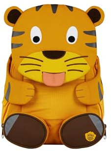 Affenzahn Mochila de jardín de infantes para niños de 3 a 5 años, 8 l, Tigre - Amarillo, talla única, Rucksack