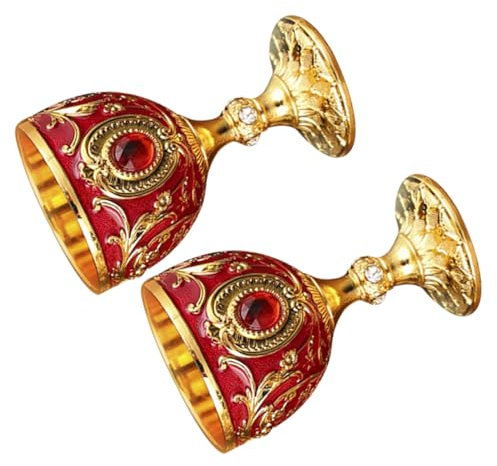 Alipis 2pezzi Bicchiere Da Liquore Retrò in Bicchieri Da Vino Compatto Accessori Per Bevande Bicchiere Liquore Per Vino