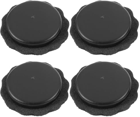 HORIALENCE 4 Pezzi Tappi a Vite per Ombrello Pieghevole Copri Punte Ombrelli con Filettatura da 8 Mm Plastica Nera Accessori di Ricambio per Ombrelli