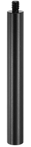 PATIKIL Varilla De Extensión Metálica De 4, Roscas Hembra A Macho 1/4-20 0.47 Aleación De Aluminio Ligero Accesorio Estabilizador Soporte Tubo Extensor para Trípodes, Negro
