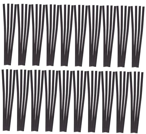 FELTECHELECTR 800 Pièces Attaches Métalliques Colorées pour Sacs à Bonbons Liens Festifs Brillants Noirs pour Emballage Pâtisserie Cadeaux