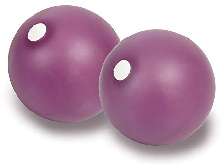 TOGU Toning Ball 2er Set Amethyst Pilates Yoga Bewegung Fitness Durchmesser 10cm, 0,5 kg