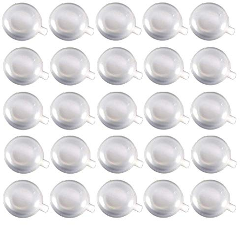 25PCS 50mm Clear Plastic Toy Squeakers Fit Repair Dog Pet Toys Noise Maker Insert Replacement Whistle Chew Toy Noise Maker Replacement Squeakers Inner Accsssories