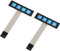 HALJIA 2PCS Tastierino Numerico a Membrana, 4 Tasti, Matrice 1 x 4 Super Sottile per Arduino