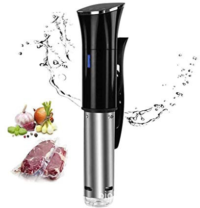 SMSOM Cocina Sous Vide, circulador de inmersión térmica, Sous Vide POD 1800W 110-240V, Temporizador Digital de Temperatura precisa, ultrarrápido, Negro