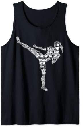 Kickboxen Kickboxer Taekwondo Karate Mädchen Frauen Kinder Tank Top
