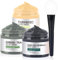 Clay Mask, Face Masks Skincare, Turmeric Clay Face Mask, Dead Sea Mud Mask, Green Tea Face Mask, Facial Mask Set for Deeply Cleansing, Pores, Acne, and Oil Control - 3x70g