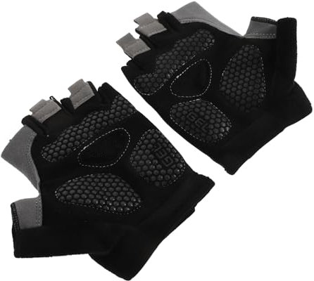 Happyyami 1 Paar Handschuhe Befreien Ski Reithandschuhe Mountainbike-Handschuhe Herren Unisex Fahrradhandschuhe Fahrrad Lenker Handschuhe Fingerlose Handschuhe Für Damen Gel Stricken Black