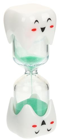 VICASKY Sablier pour Brossage des Dents Garçon et Filles Minuteur Créatif 4,6 X 13,5 Cm Vert Clair Sablier Sensoriel Décoration Salle de Bain Présent Anniversaire