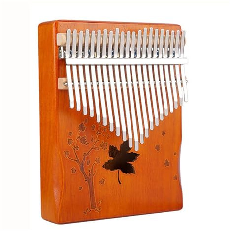 Pianoforte portatile a dita Kalimba 21 Tasti for Pianoforte A Pollice for Principianti, Retrò Blu(Retro)