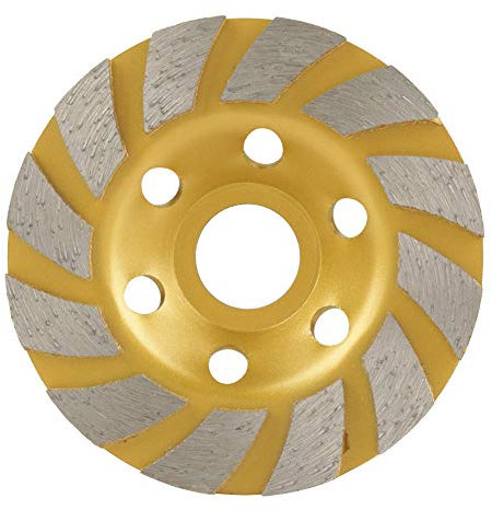 TOPINCN Disco Diamantato, 0.2in Mole a tazza Levigare per Calcestruzzo Muratura Disponibile Turbo Segmenti Diamantati Disco Grinder Granito Stone