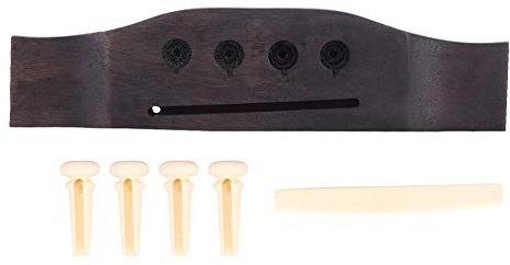 Puente Bajo de 4 Cuerdas, Diseño en Rosewood, ideal para guitarristas folk y acústicos, para profesionales, en casa, estudio, conciertos